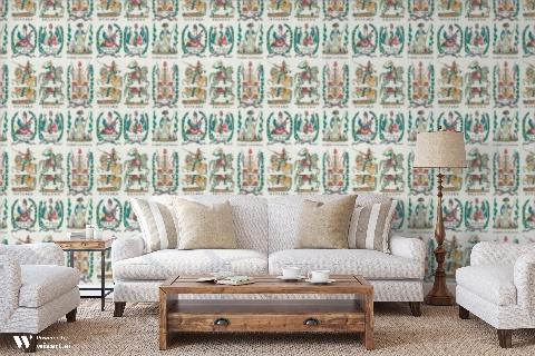 Battle Of Valmy 1792 Multi On White Vinyl Wallpaper - Brunschwig & Fils