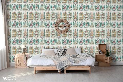 Battle Of Valmy 1792 Multi On White Vinyl Wallpaper - Brunschwig & Fils