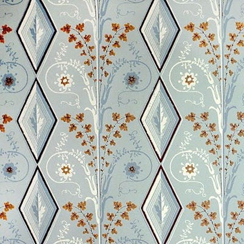 Gallier Diamond Seafoam Wallpaper - Brunschwig & Fils