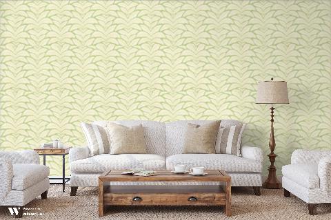 Talavera Leaf Wallpaper - Brunschwig & Fils