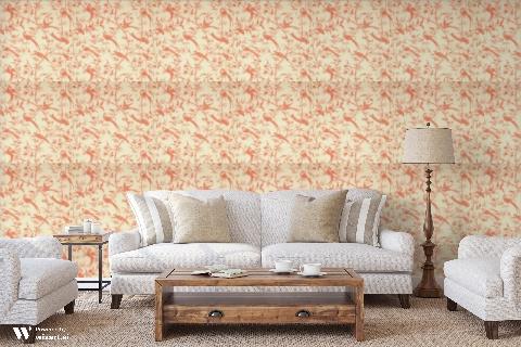 Bengali Rose Wallpaper - Brunschwig & Fils