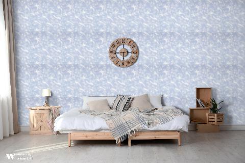 Bengali Periwinkle Wallpaper - Brunschwig & Fils