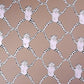 Frog Treillage On Vinyl Mushroom Wallpaper - Brunschwig & Fils