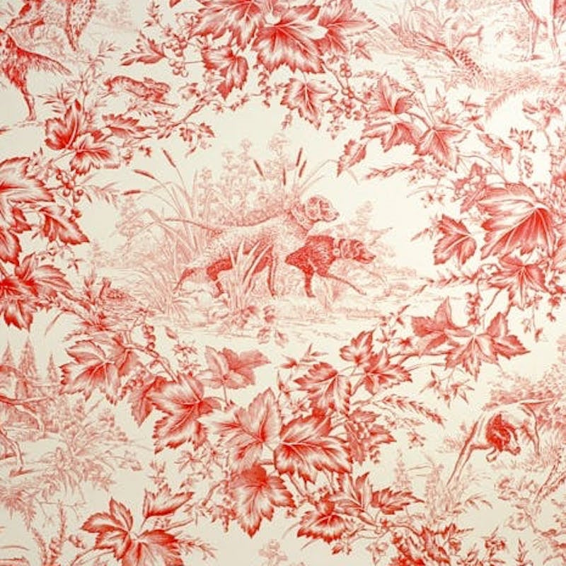 On Point Red Wallpaper - Brunschwig & Fils