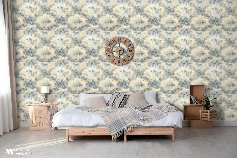 On Point Blue Wallpaper - Brunschwig & Fils