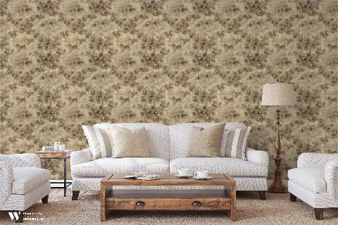 On Point Tobacco Wallpaper - Brunschwig & Fils