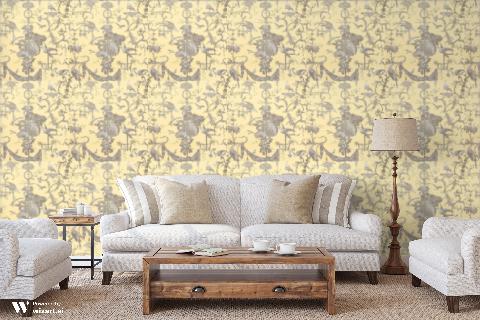 Kininvie French Vanilla Wallpaper - Brunschwig & Fils