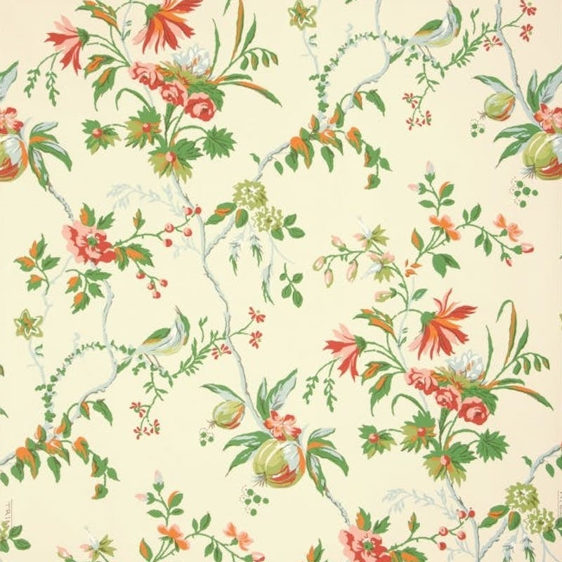 Locklin Plantation Off-White Wallpaper - Brunschwig & Fils