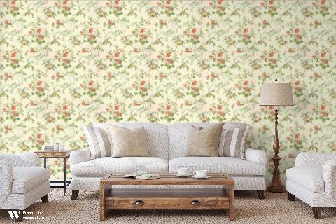 Locklin Plantation Off-White Wallpaper - Brunschwig & Fils