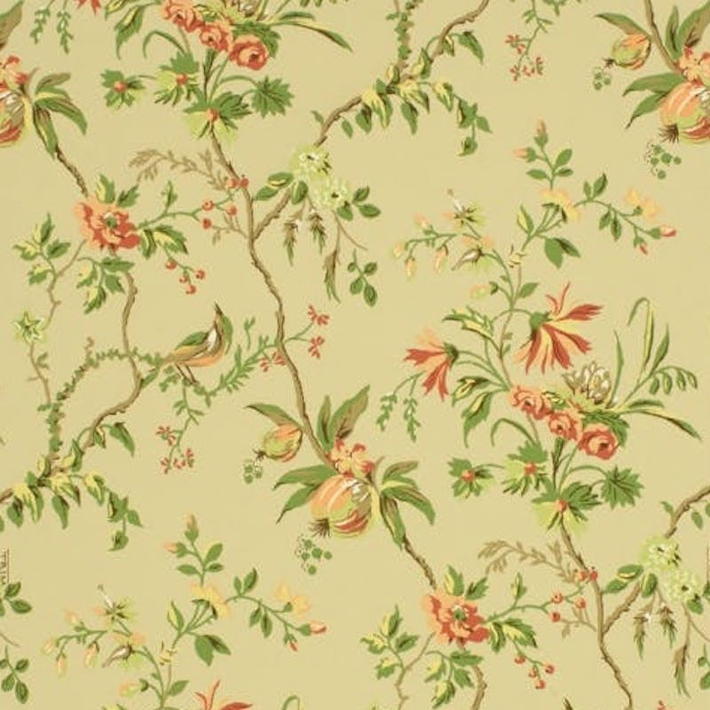 Locklin Plantation Mocha Wallpaper - Brunschwig & Fils