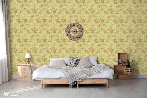 Locklin Plantation Mocha Wallpaper - Brunschwig & Fils