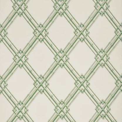 Treillage De Bambou Green Wallpaper - Brunschwig & Fils