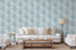 Bird And Thistle Blue Wallpaper - Brunschwig & Fils