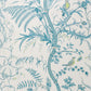 Bird And Thistle Aqua Wallpaper - Brunschwig & Fils