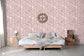 Staccato On Paper Red On White Wallpaper - Brunschwig & Fils