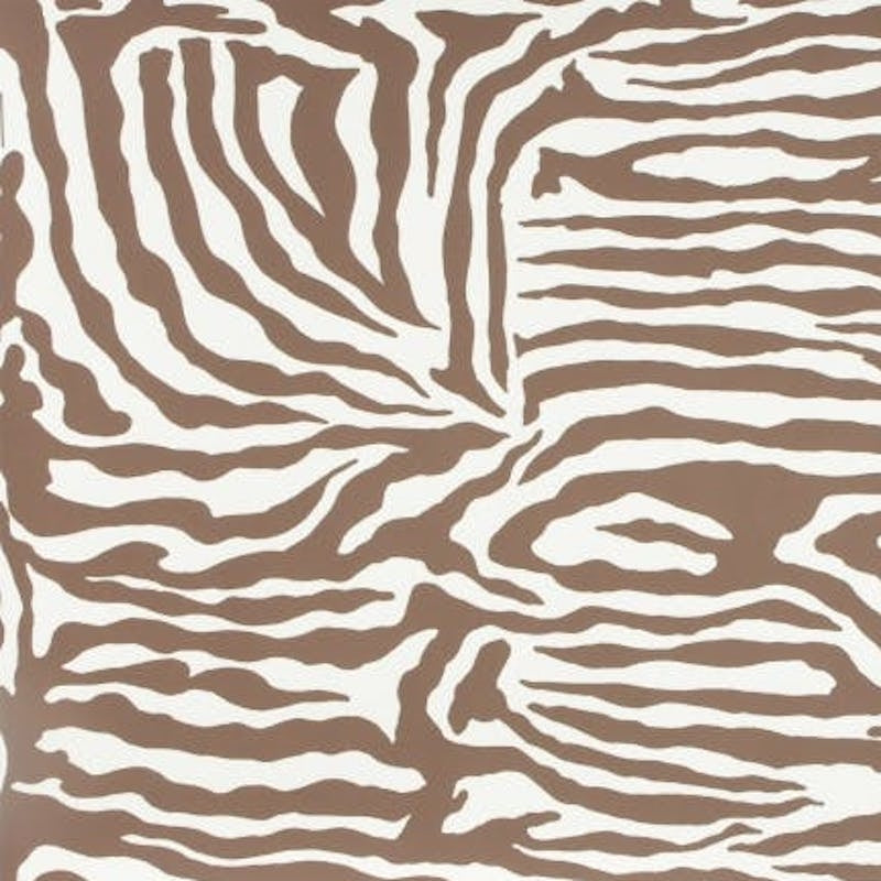 Ashanti On Paper Brown On Cream Wallpaper - Brunschwig & Fils