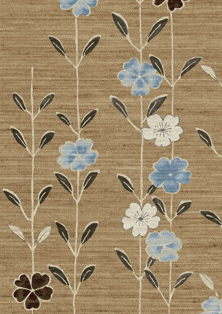 Blossom Blue Ginger Wallpaper - Lewis & Wood