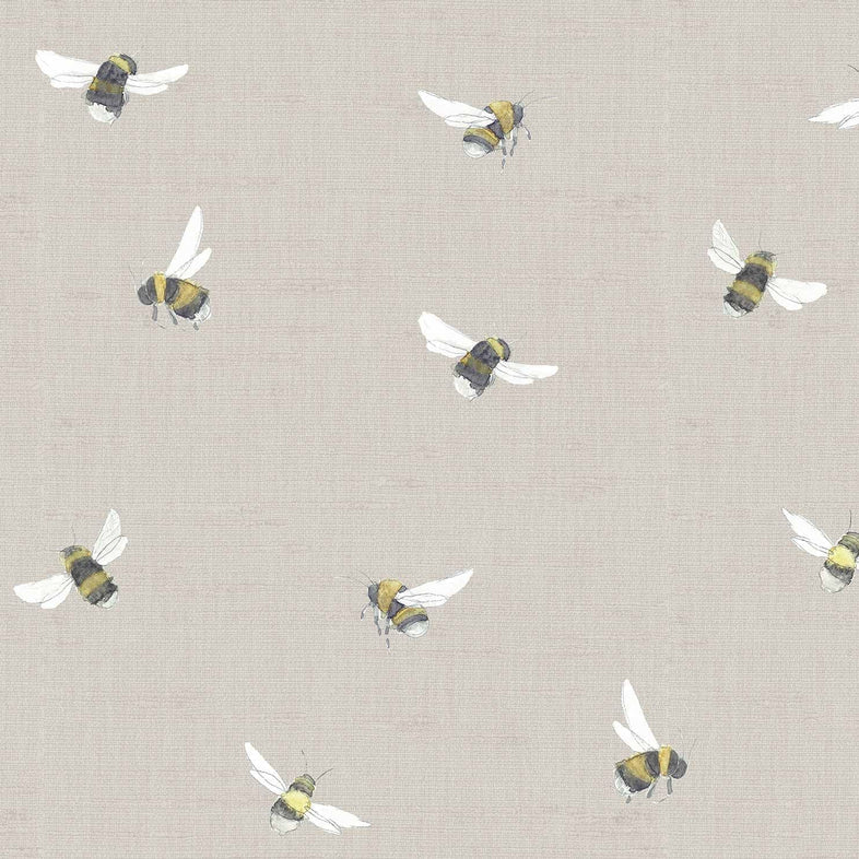 Bumble Bee Linen Wide-Width Wallpaper 