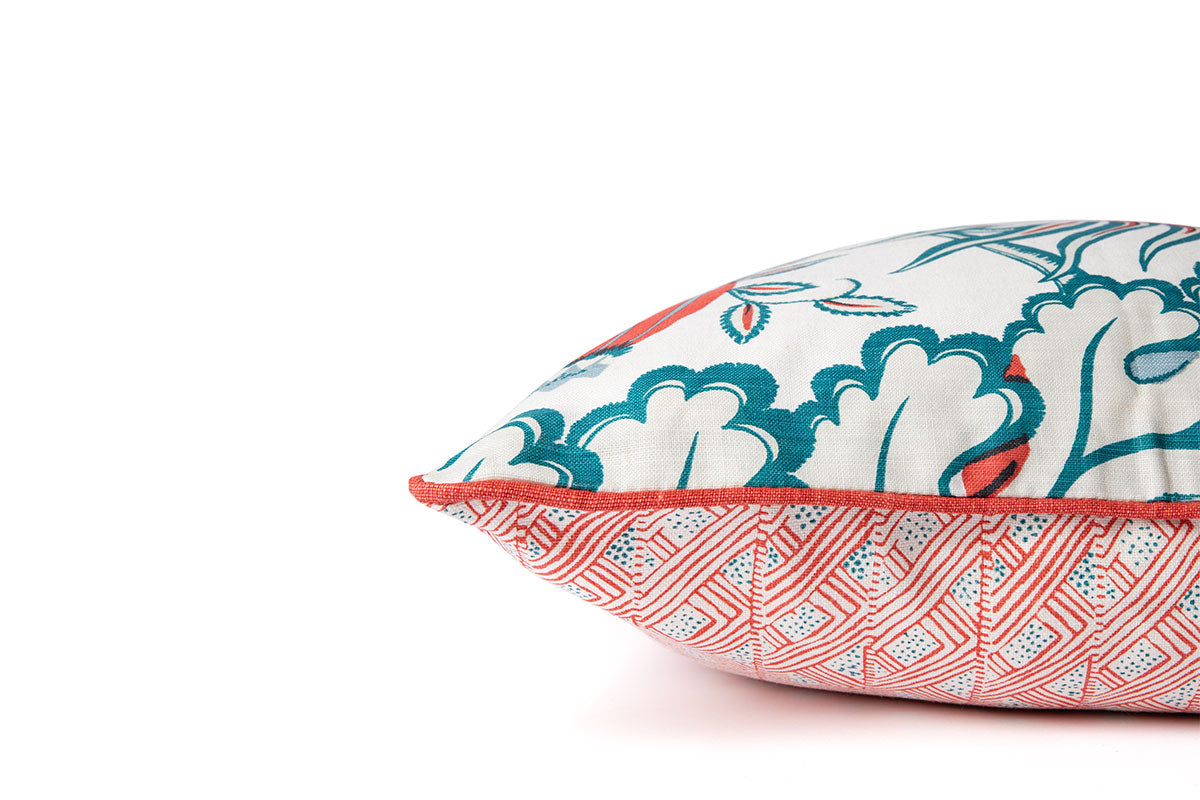 Carnival Coral Side Cushion