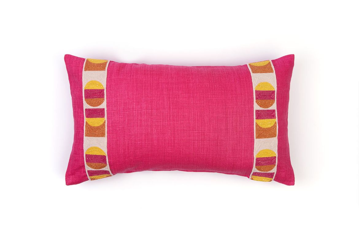 Pop Art Hot Pink Cushion