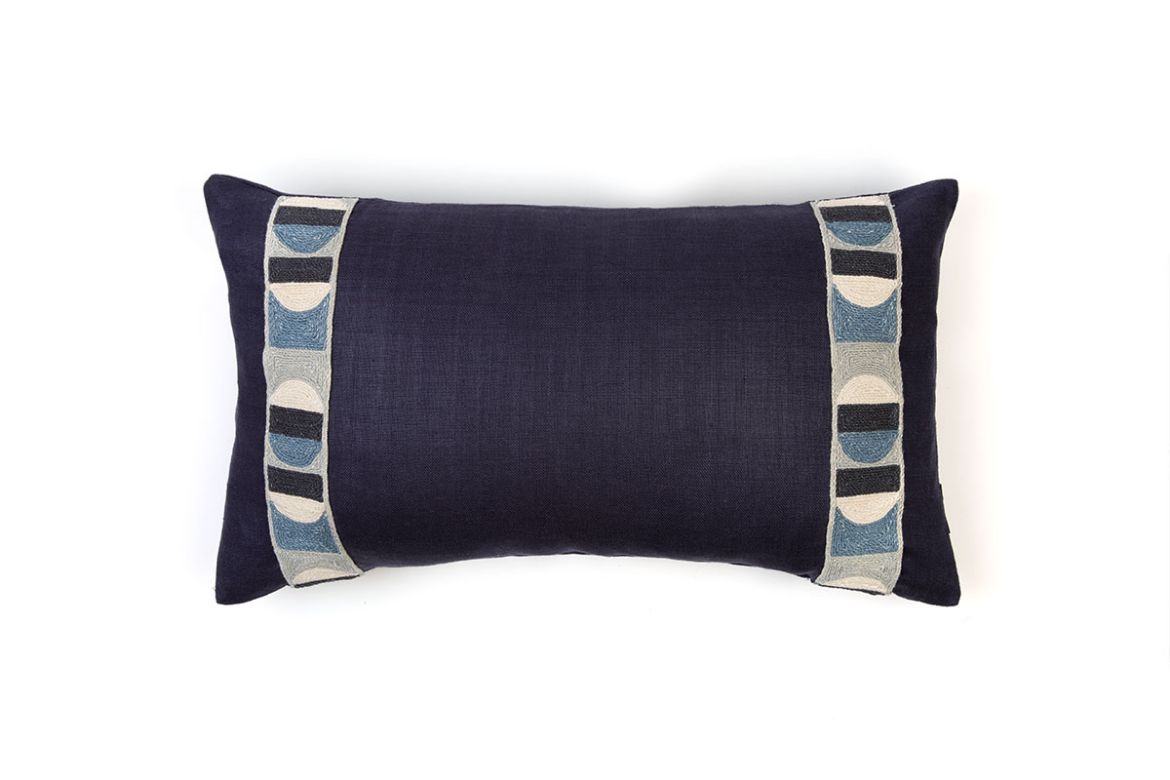 Pop Art Indigo Cushion