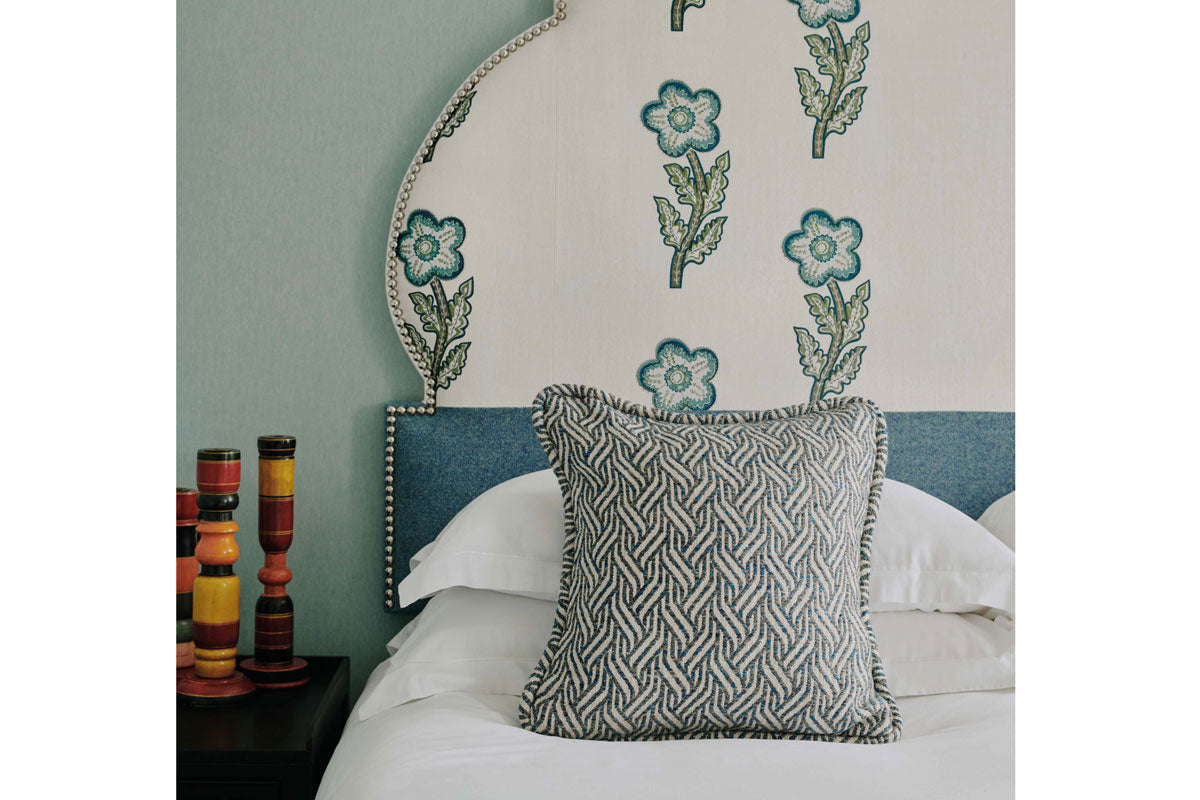 Tangle Indigo Room Cushion