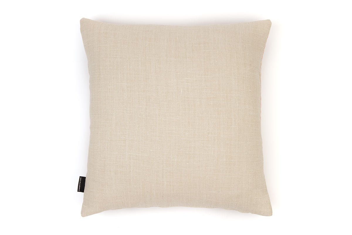 Refugee Craft Group White Cosmos Back Cushion