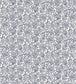 Jacobean Fabric - Silver