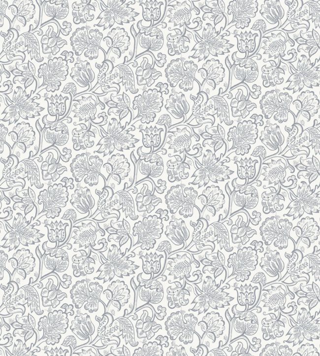 Jacobean Fabric - Gray