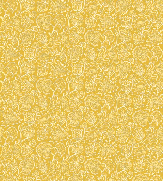 Jacobean Fabric - Gold