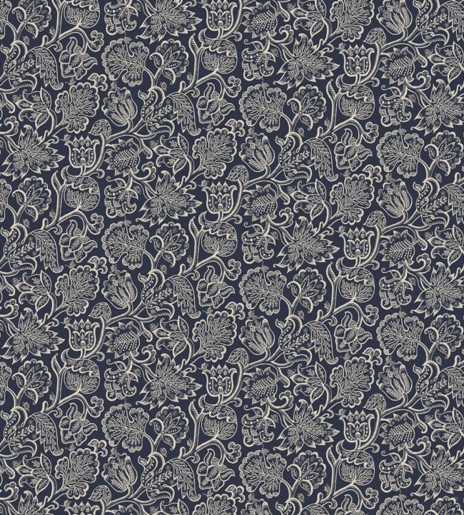 Jacobean Fabric - Blue