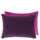 Cassia Aubergine & Magenta Velvet Cushion - Designers Guild