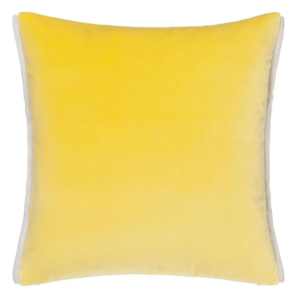 Varese Alchemilla & Parchment Velvet Cushion - Designers Guild