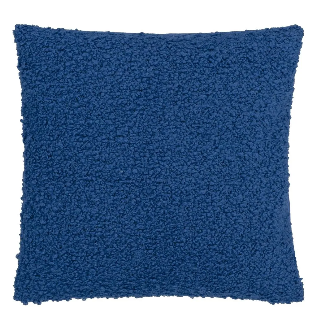 Cormo Cobalt Boucle Cushion - Designers Guild