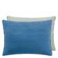 Cassia Denim & Zinc Velvet Cushion - Designers Guild