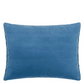 Cassia Denim & Zinc Velvet Cushion - Designers Guild