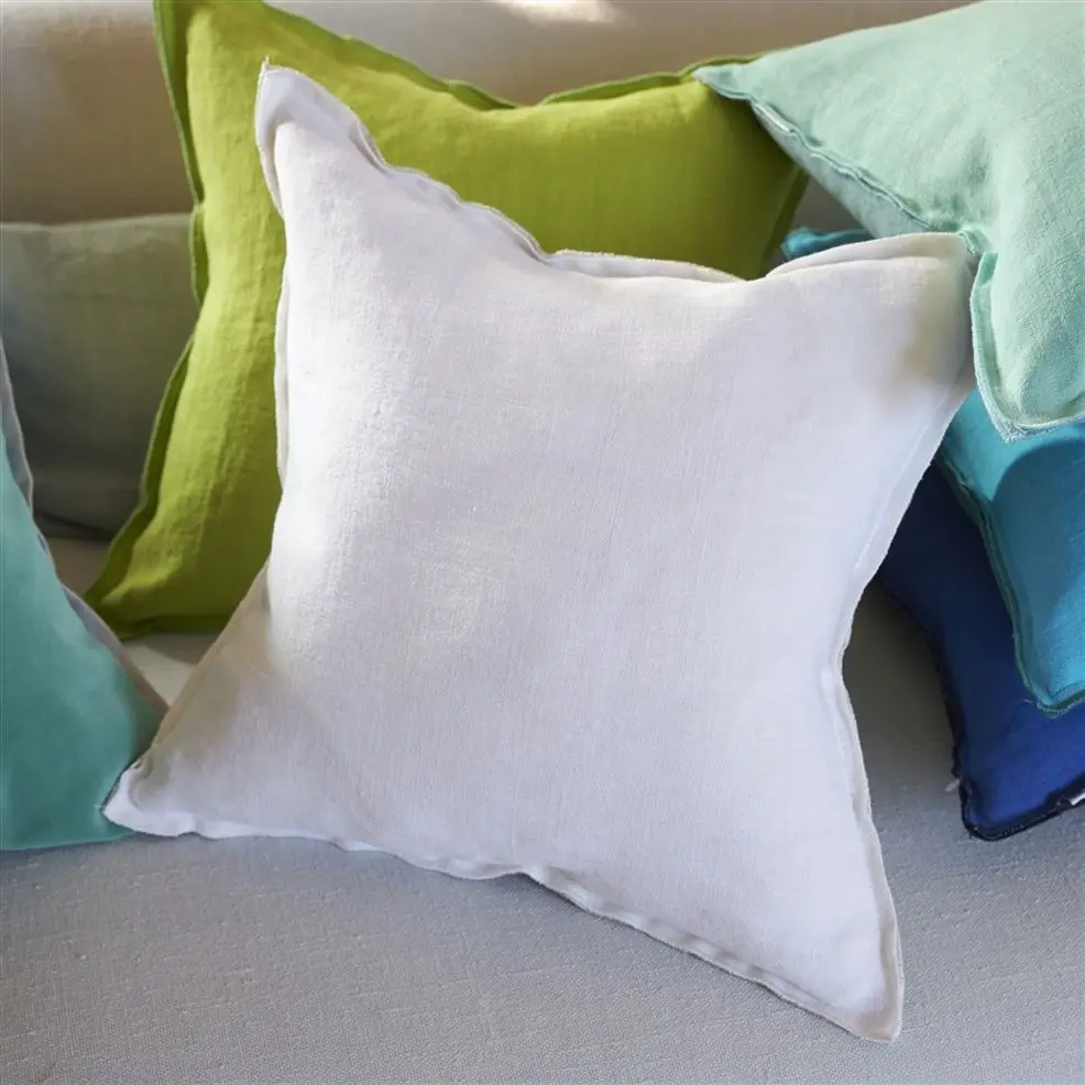 Brera Lino Alabaster Linen Cushion - Designers Guild