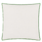 Brera Lino Alabaster & Emerald Linen Cushion