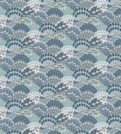 Plume Fabric - Blue