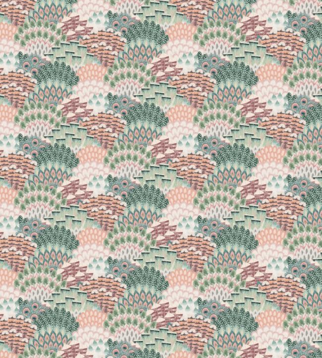 Plume Fabric - Green