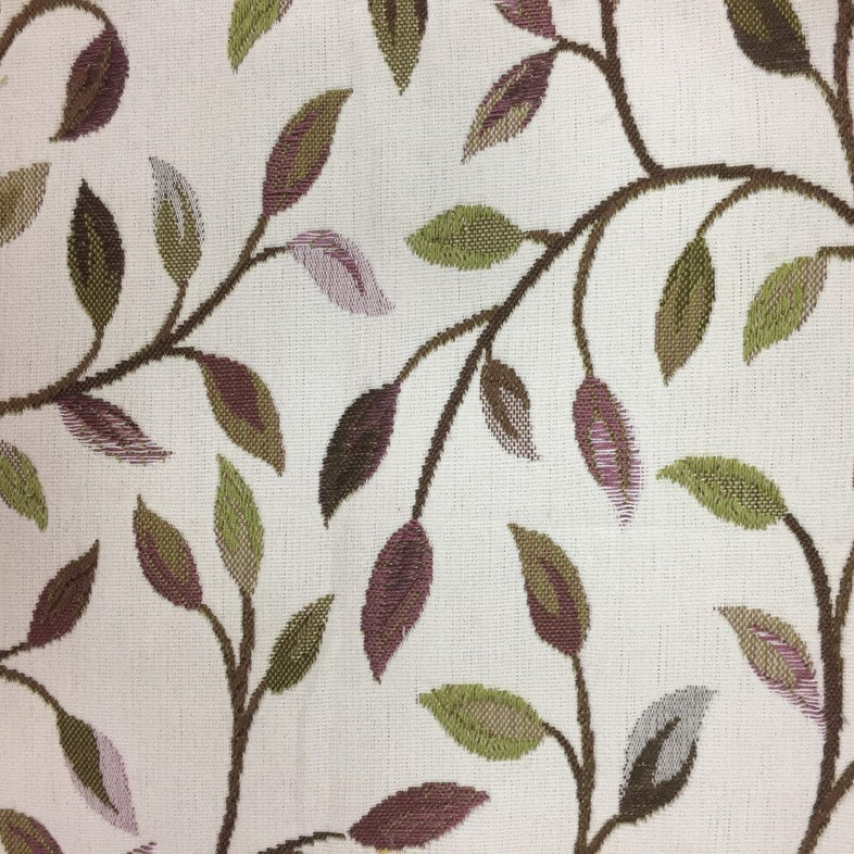 Cervino Cream Aubergine Fabric