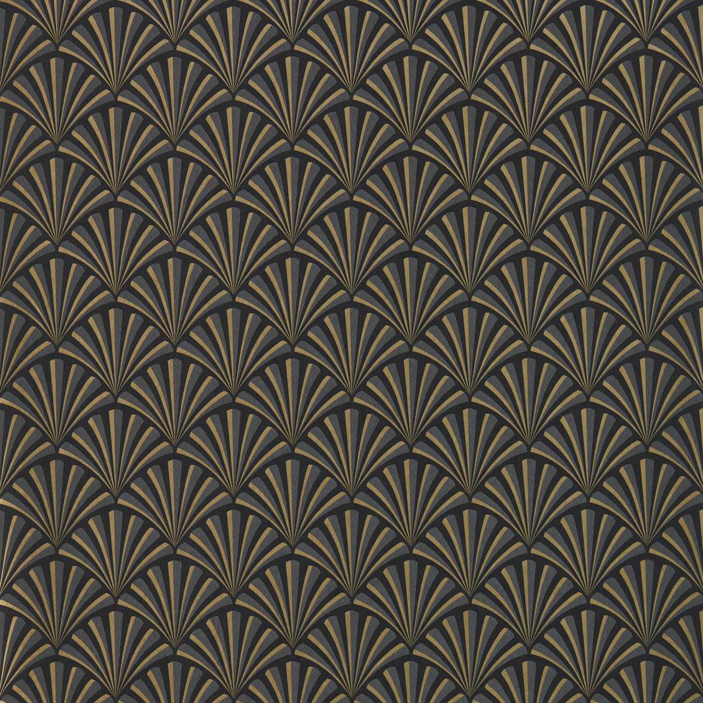 Chrysler Wallpaper - Noir - Clarke & Clarke