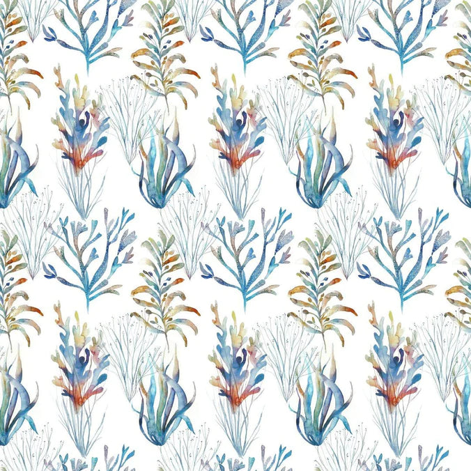 Coral Reef Cobalt Wide-Width Room Wallpaper 