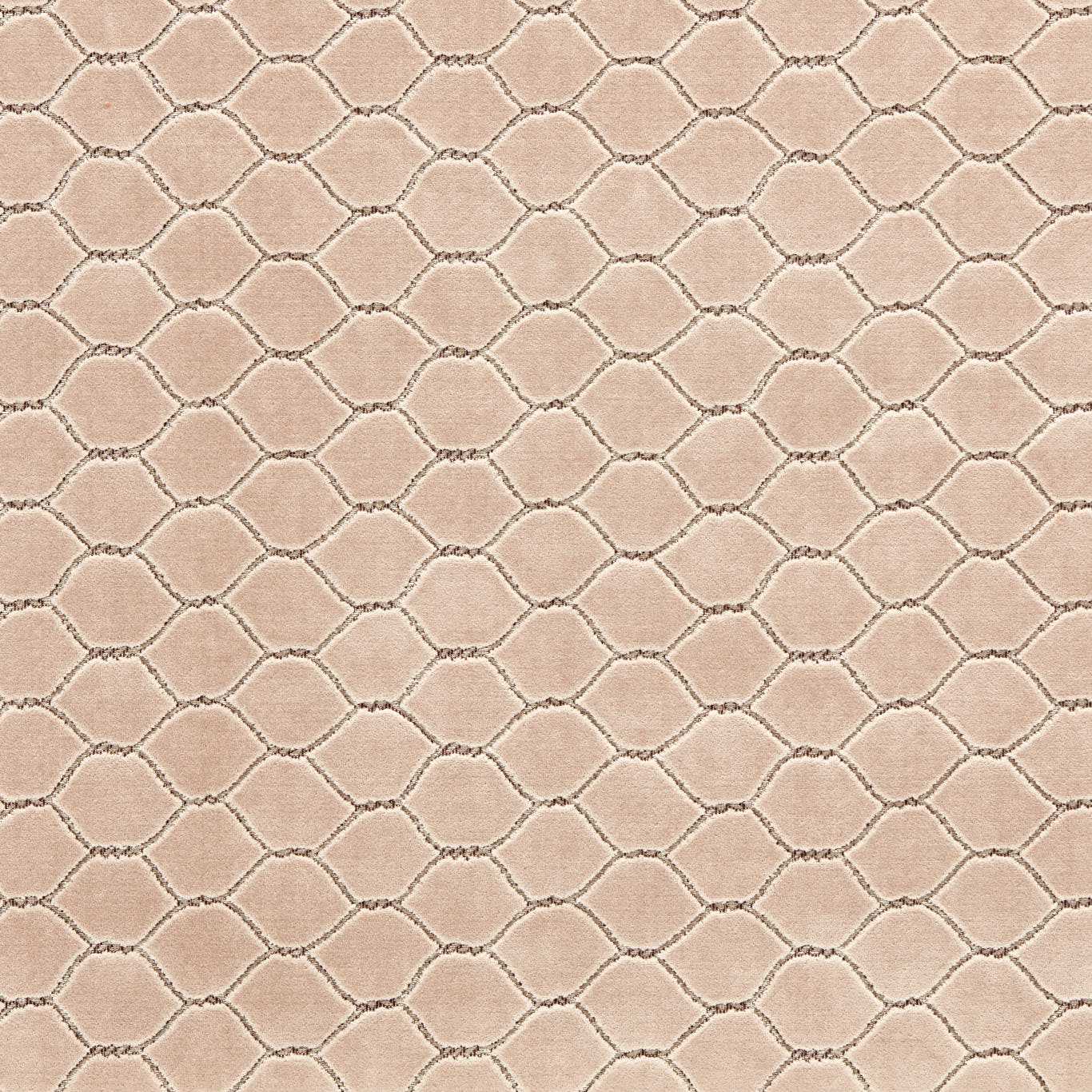 Faraday Velvet Putty Fabric - Pink - Sanderson