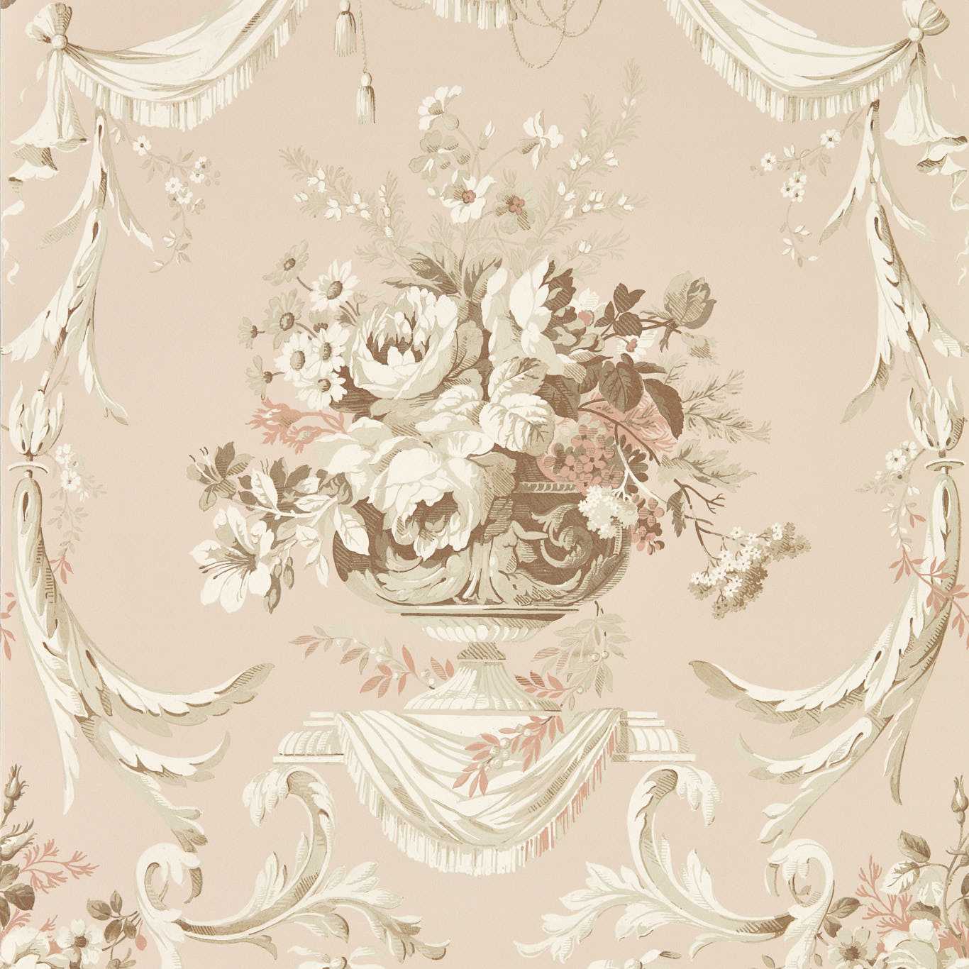 Andromeda's Cup Putty Wallpaper - Pink - Sanderson