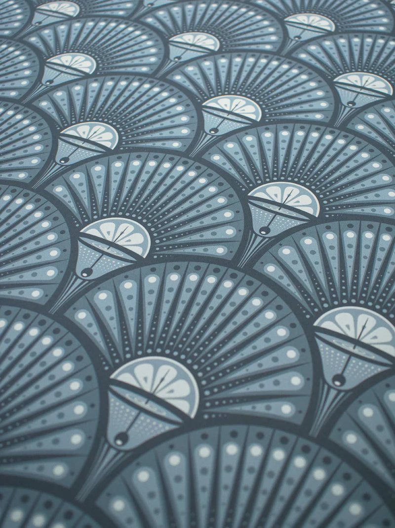 Deco Martini 'Powder Blue' Room Wallpaper