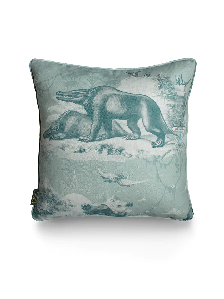 Extinctopia 'Peppermint' Back Linen Cushion