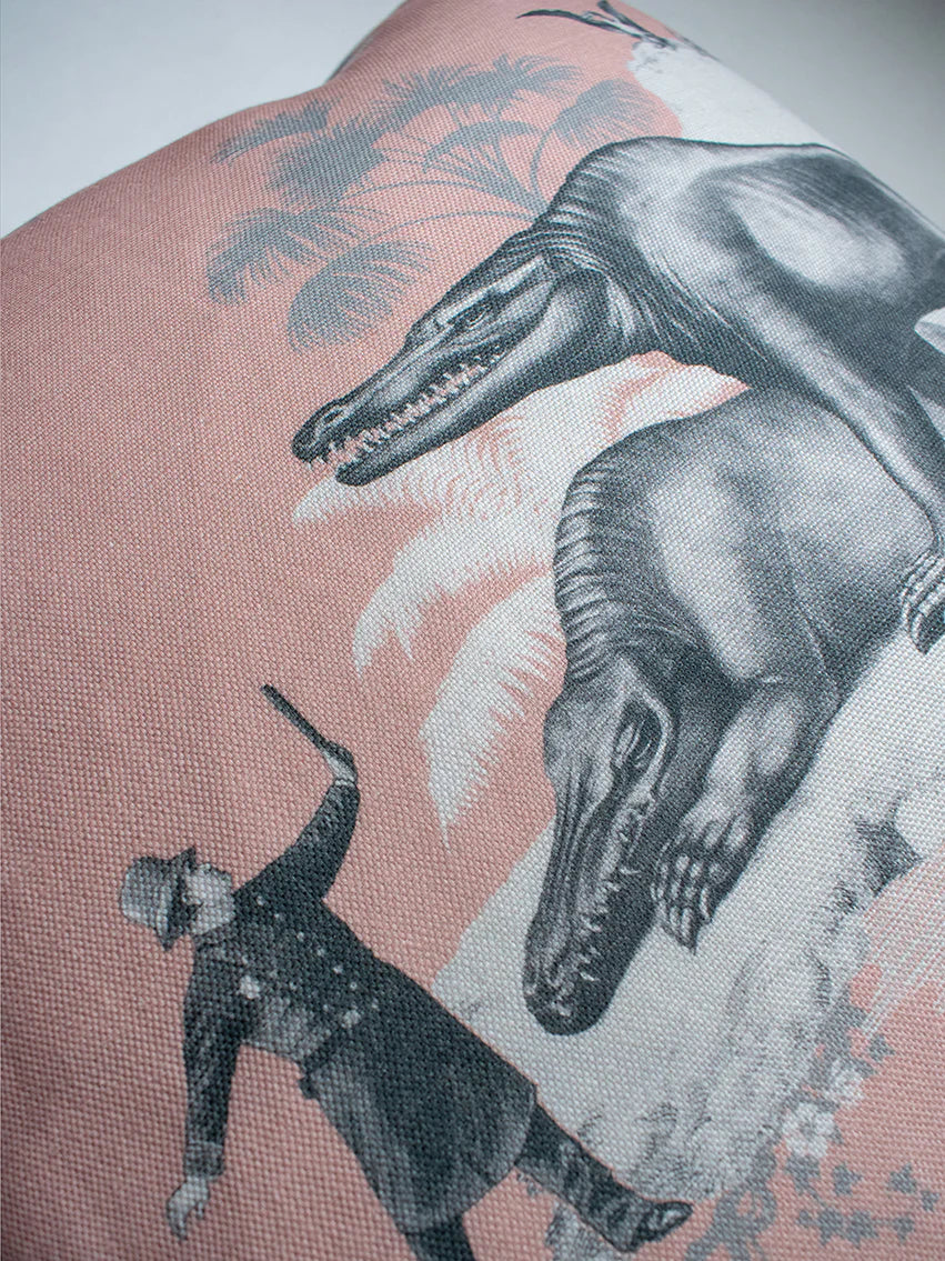 Extinctopia 'Blush' Side Linen Cushion