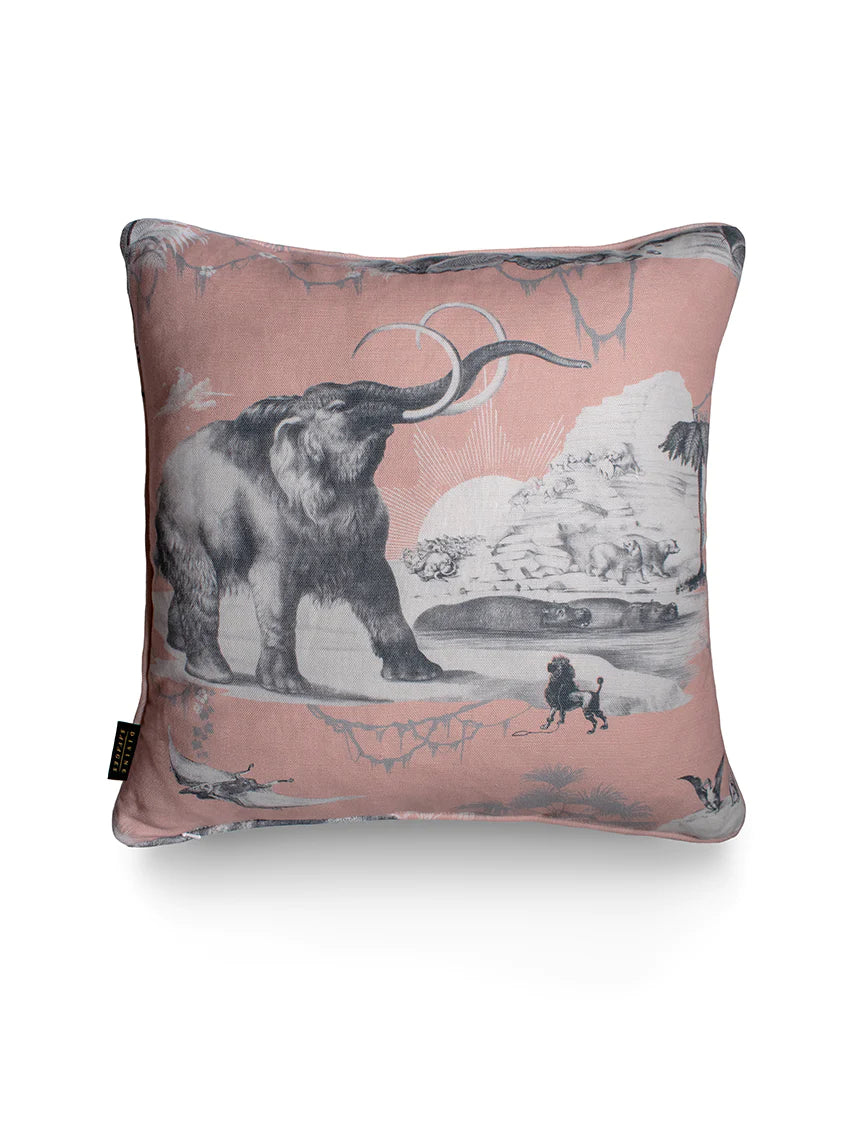 Extinctopia 'Blush' Back Linen Cushion