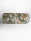 Botanize Heritage 'Palm Green' Velvet Back Bolster Cushion